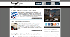 Desktop Screenshot of blogtips.com