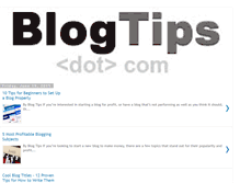 Tablet Screenshot of blogtips.com